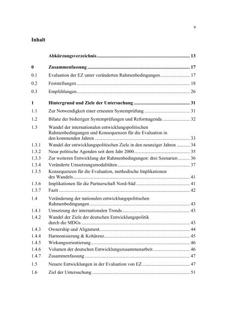 Evaluation in der deutschen Entwicklungszusammenarbeit - HWWI