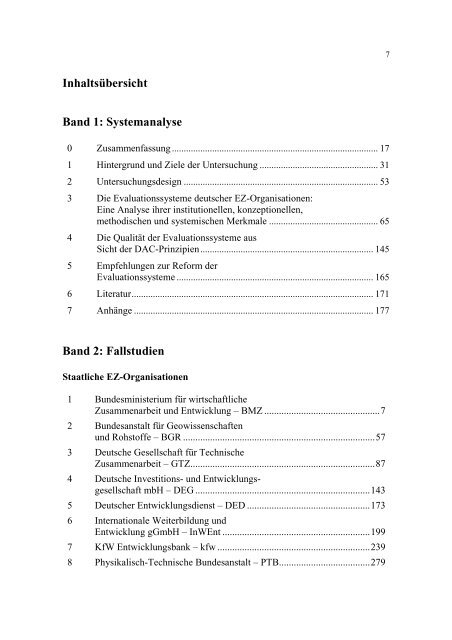 Evaluation in der deutschen Entwicklungszusammenarbeit - HWWI