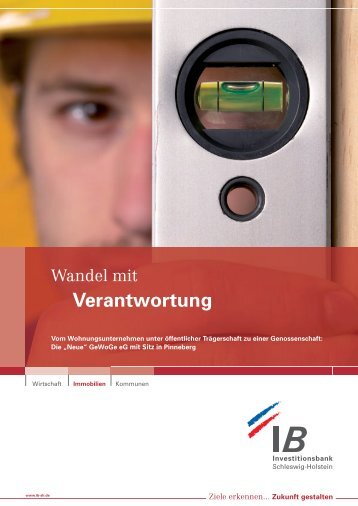 Wandel mit Verantwortung - Investitionsbank Schleswig-Holstein
