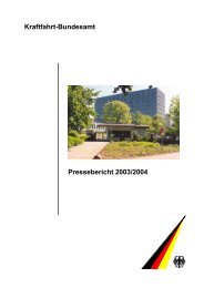 Kraftfahrt-Bundesamt Pressebericht 2003/2004