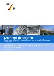 Wegweiser zur EG - Kraftfahrt-Bundesamt