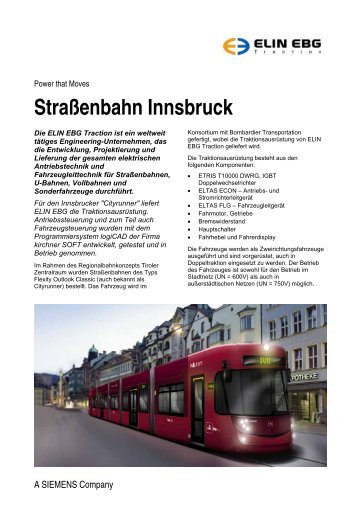 Straßenbahn Innsbruck