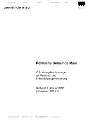 Politische Gemeinde Maur