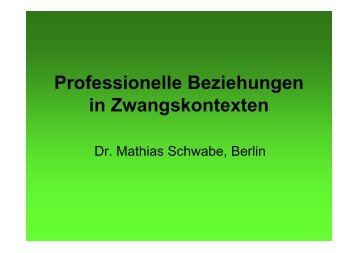 Präsentation Dr. Matthias Schwabe
