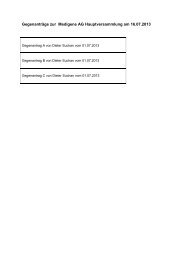 Gegenanträge zur Medigene AG Hauptversammlung am 16.07.2013