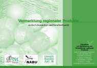 Vermarktung regionaler Produkte - Nabu