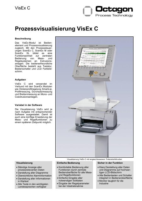 Prozessvisualisierung VisEx C - Octagon Process Technology