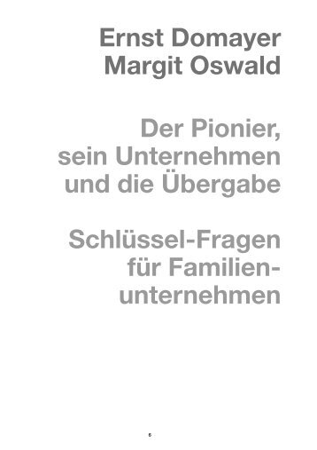 Der Pionier, sein Unternehmen und die Übergabe - osb international