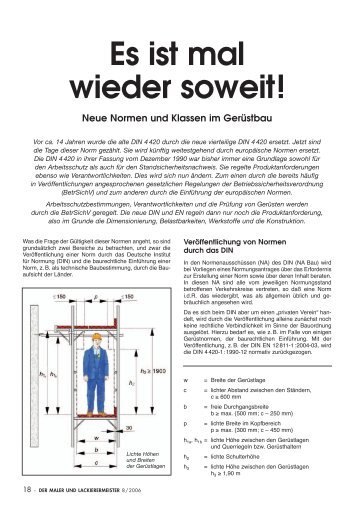 Normen und Klassen im Geruestbau - Otto Wolf GmbH