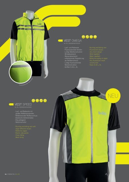 REFLEKTIONSARTIKEL REFLECTIVE WEAR - Perfacts