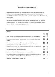 Checkliste „Sicheres Fahrrad“ - R+V Versicherung