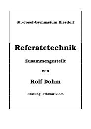 Referatetechnik - Privates Sankt-Josef-Gymnasium Biesdorf