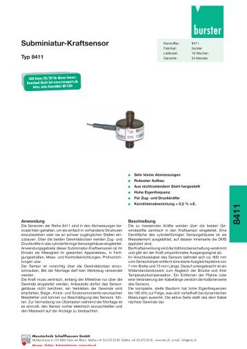 Komplettes Datenblatt Typ 8411_DE [PDF, 459 KB] - MTS ...