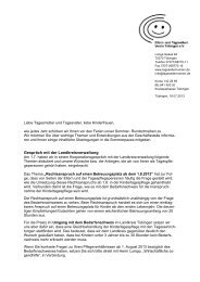 Rundbrief Juli 2013 - Der Eltern- und Tageselternverein Tübingen eV