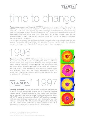 time to change - Stamps