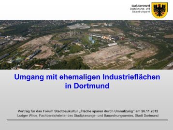 Umgang mit ehemaligen Industrieflächen in Dortmund - SRL