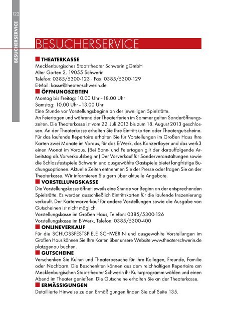 mecklenburgisches st aa ts thea ter schwerin 201 3/201 4