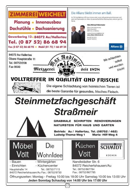 Zeitung vom 28.04.2013 - TSV Au id Hallertau