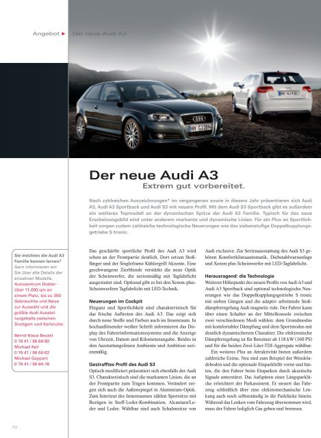 Audi Life - Autozentrum Dobler