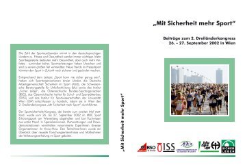 „Mit Sicherheit mehr Sport“ - BfU