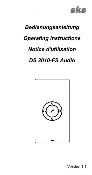 DS2010 Audio Freisprechen Bedienungsanleitung