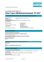 Atlas Copco Meißelhammerpaste VP 3537