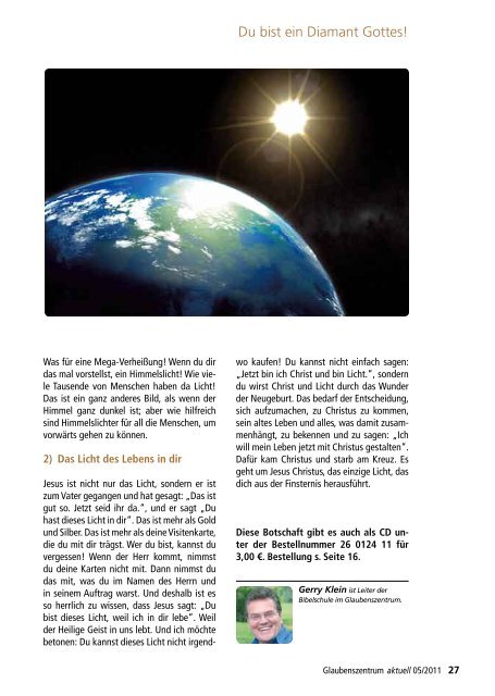 Magazin 5/2011 - Glaubenszentrum