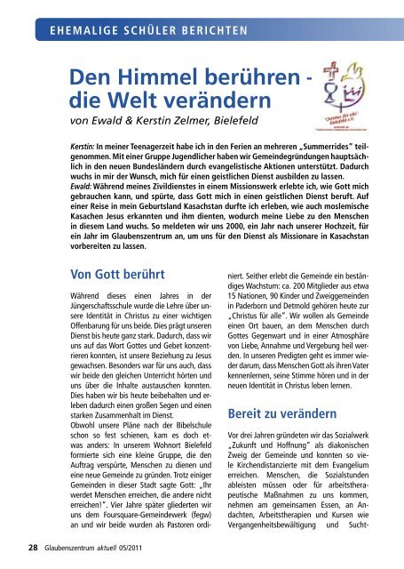 Magazin 5/2011 - Glaubenszentrum