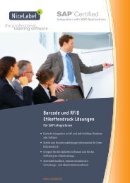 NiceWatch Enterprise Business Connector für SAP ... - NiceLabel