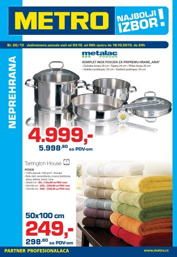 Metro katalog akcija oktobar 2013