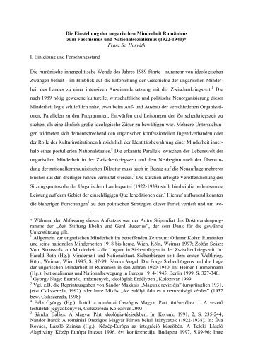 Die totalitären Bewegungen der Zwischenkriegszeit und - Adatbank