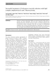 Successful treatment of Trichosporon mucoides infection with lipid ...