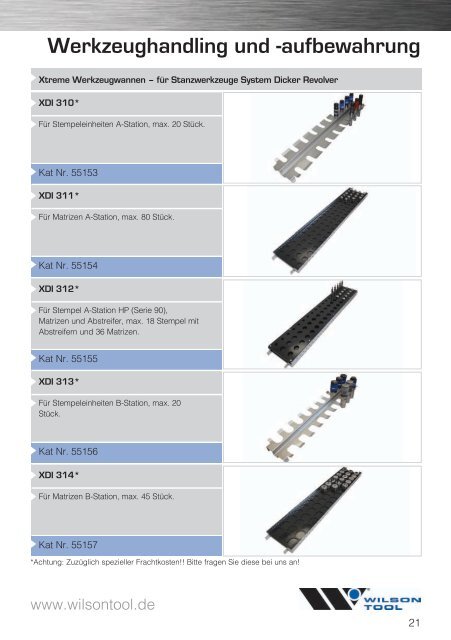 ZUBEHÖR KATALOG - Wilson Tool