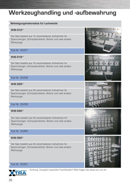 ZUBEHÖR KATALOG - Wilson Tool