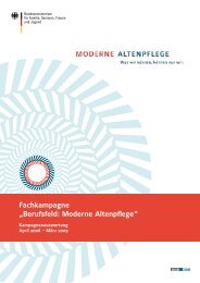 Fachkampagne „Berufsfeld: Moderne Altenpflege“