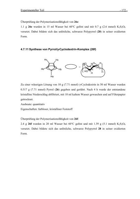 Cyclodextrine als molekulare Reaktionsgefäße - ArchiMeD ...