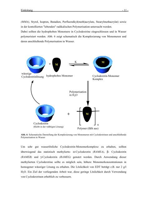 Cyclodextrine als molekulare Reaktionsgefäße - ArchiMeD ...