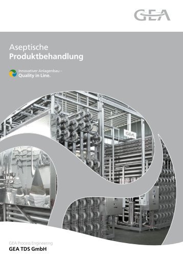 Aseptische Produktbehandlung - GEA TDS GmbH