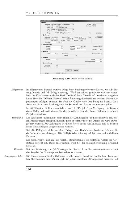 Handbuch Rechnungswesen - SelectLine