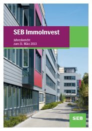 Jahresbericht 31.03.2013 - SEB ImmoInvest