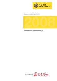 Geschäftsbericht 2008 - Aachener und Münchener Versicherungen