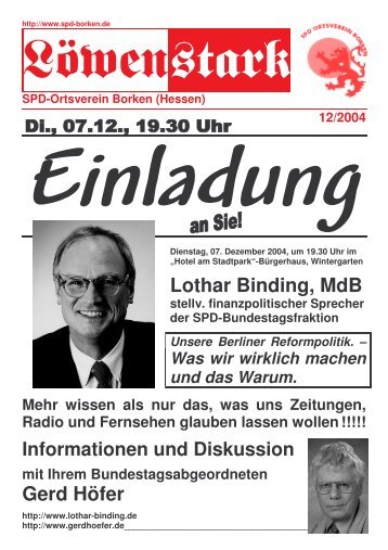 zum Herunterladen - der SPD Unterbezirk Schwalm-Eder