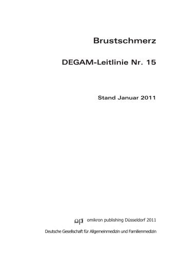 Brustschmerz - DEGAM Leitlinien