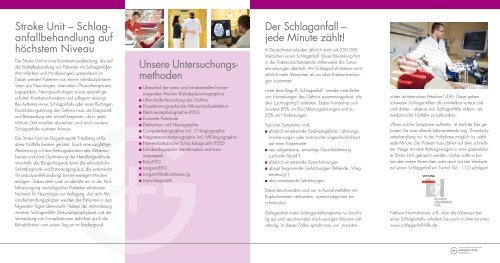 + Stroke Unit/ Abteilung für Neurologie am Bürgerhospital Wir sind ...