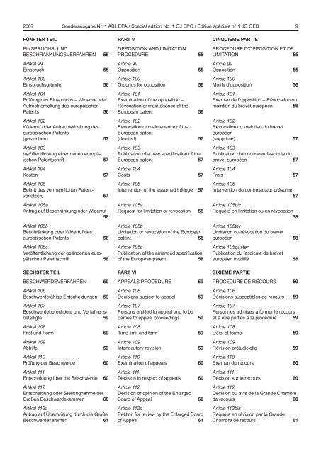 Sonderausgabe 1 - European Patent Office