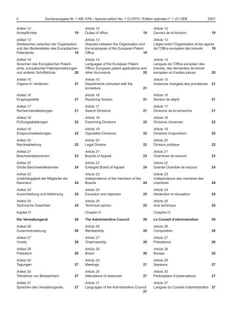 Sonderausgabe 1 - European Patent Office