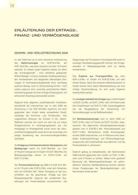 Bewährte wege - Raiffeisenlandesbank Niederösterreich-Wien