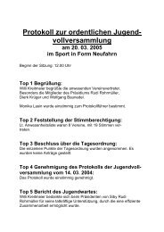 Protokoll zur ordentlichen Jugend- vollversammlung am 20. 03 ...