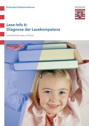Lese-Info 6 - Hessisches Kultusministerium - Hessen