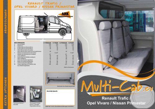 Renault Trafic Opel Vivaro Nissan Primastar